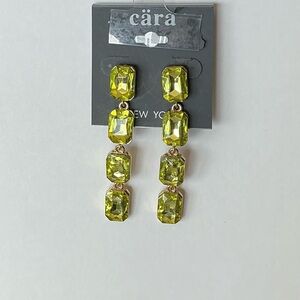 CARA NEW YORK  Crystal Linear Drop Earrings